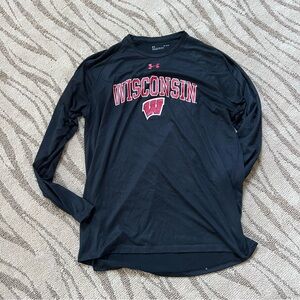 Champion Black and Red Long Sleeve Tees